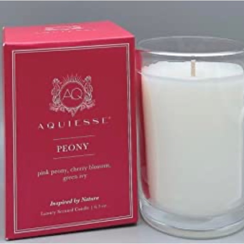 Aquiesse “Peony” Scented Candle 6.5 oz.